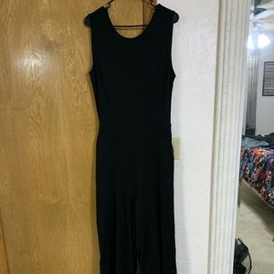 Black tie back jumpsuit